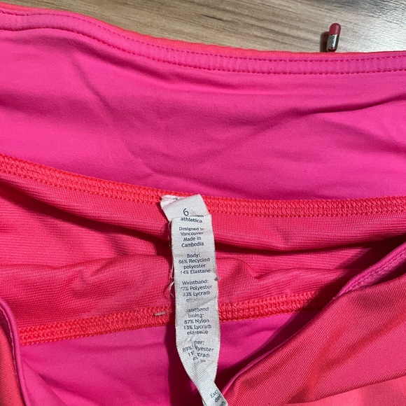 Coral lululemon shorts - Picture 3 of 3